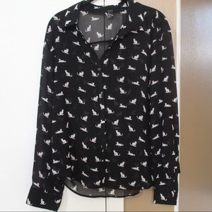 Forever21 Cat blouse